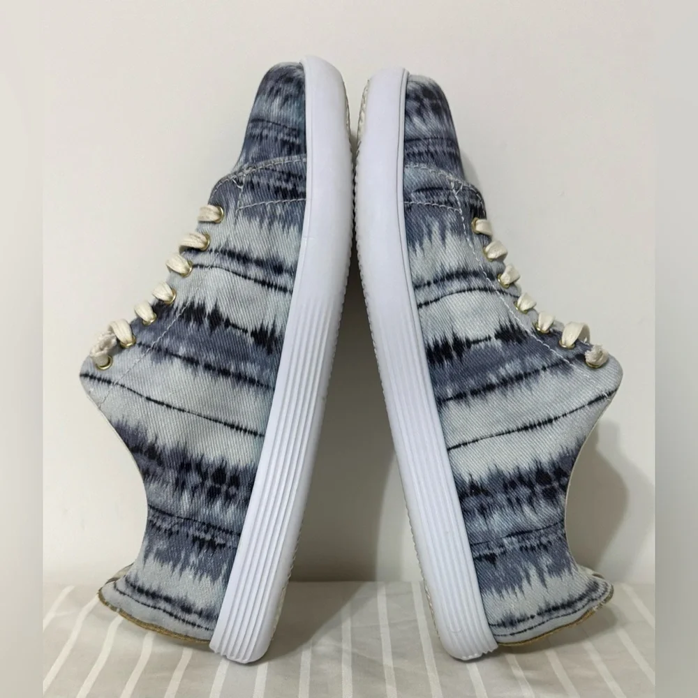 Cole Haan Grand Crosscourt II Canvas Sneaker China Blue Ikat Size 8.5